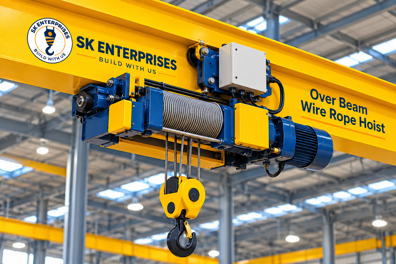 Over Beam Wire Rope Hoist